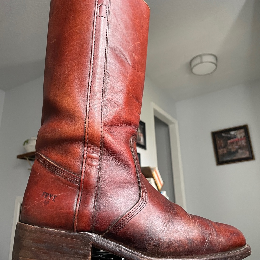 Frye 1980s Cognac Campus Womens 8 B